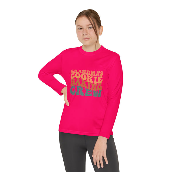 Kids Long Sleeve Grandma Cookie Baking Crew