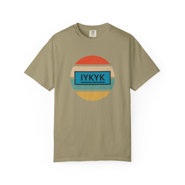 IYKYK Vintage Style Tee with Retro Rainbow
