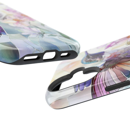 Stained Glass Hummingbird MagSafe iPhone Case