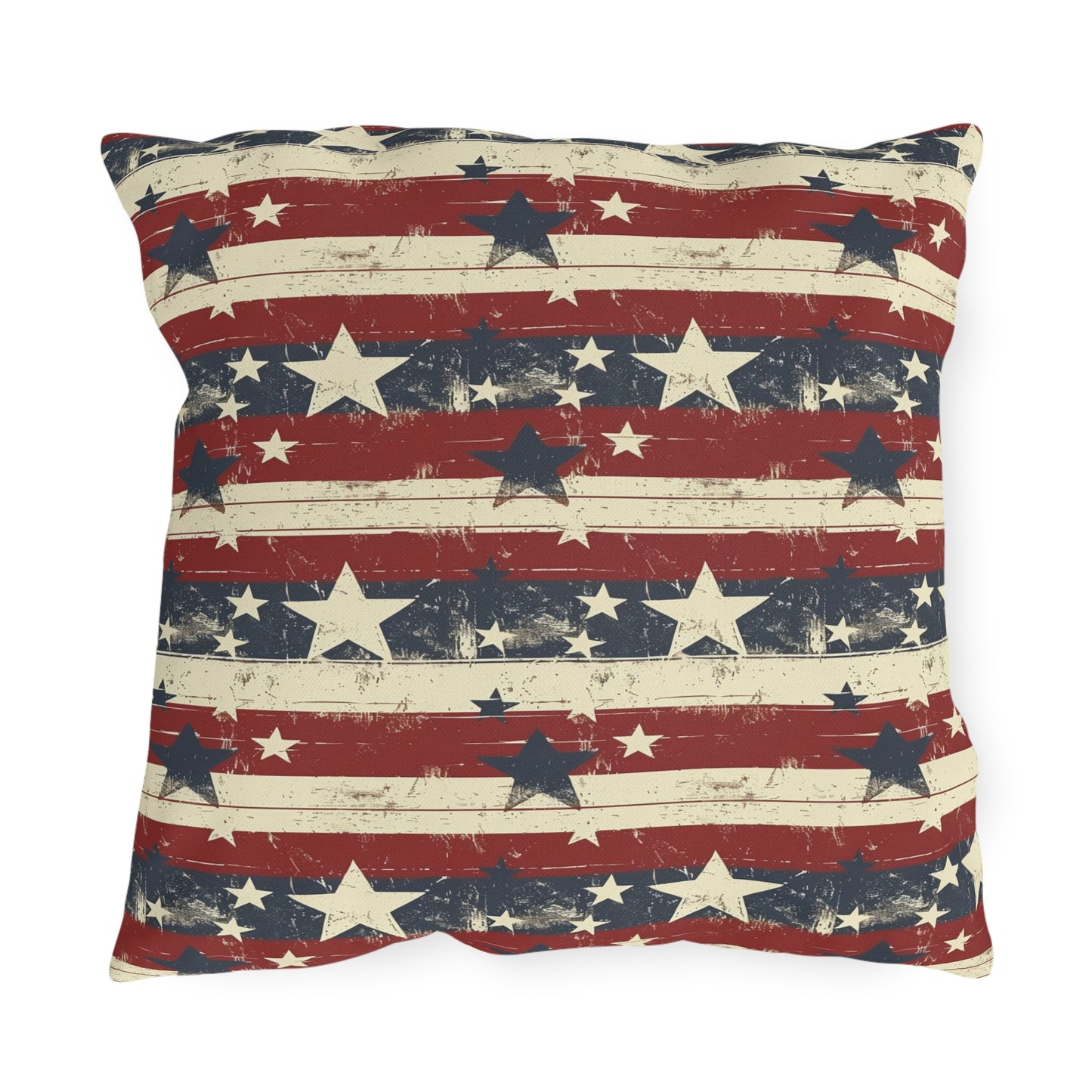 Stars & Stripes - Outdoor Throw Pillow