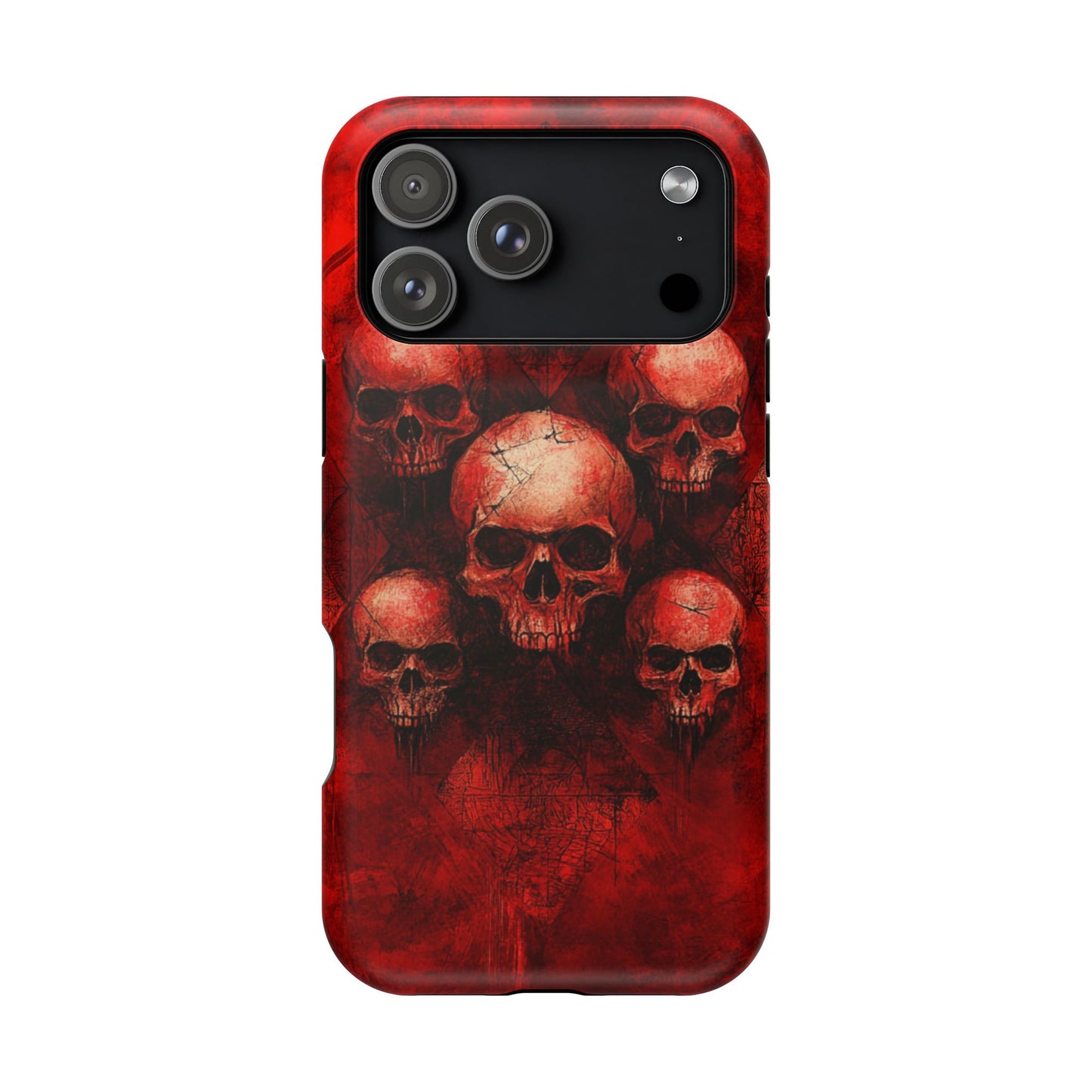 Red Skulls MagSafe iPhone Case