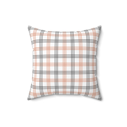 Cutest Pumpkin in the Patch - Indoor Throw Pillow – Double-Sided Fall Pillow with Plaid Bow Design