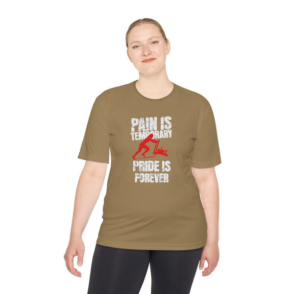 HYROX Inspired Women’s Performance Tee - Pain Is Temporary Pride Is Forever