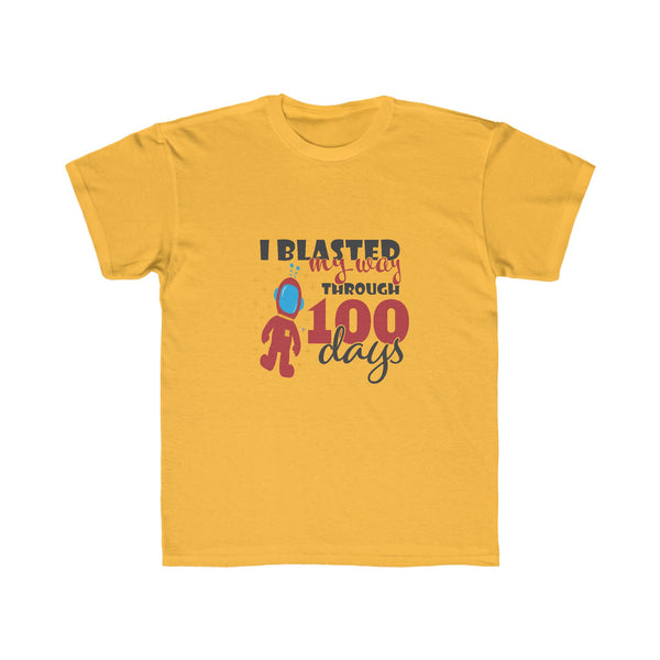 Kids I Blasted Through 100 Days of School - Regular Fit Tee