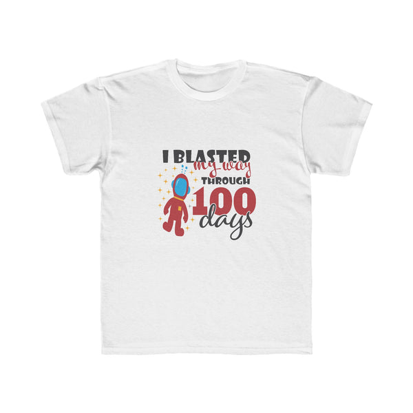 Kids I Blasted Through 100 Days of School - Regular Fit Tee