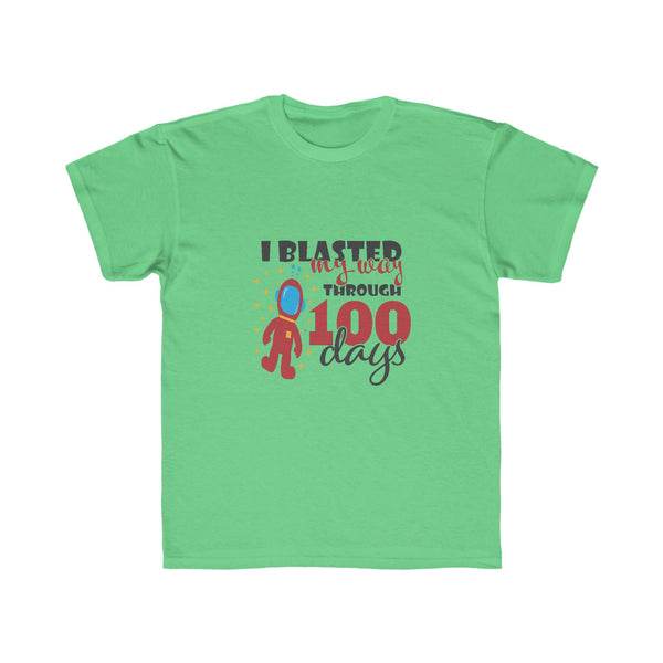 Kids I Blasted Through 100 Days of School - Regular Fit Tee