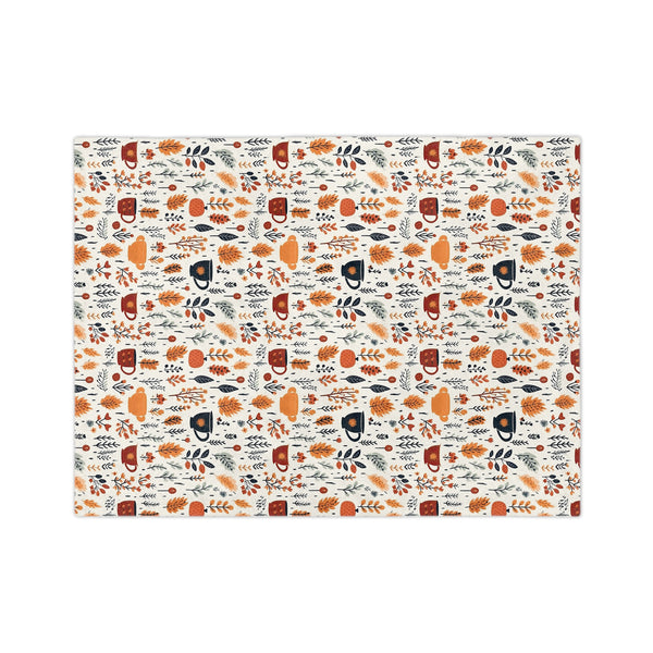 Cozy Floral Velveteen Blanket, Soft Throw for Fall Decor, Seasonal Gift, Home Warmth, Autumn Blanket for Snuggling