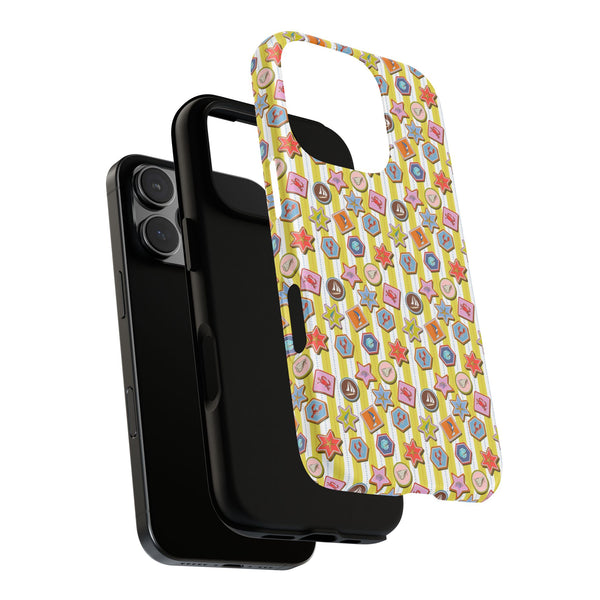 Yellow and White Striped Summer Themed Phone Case