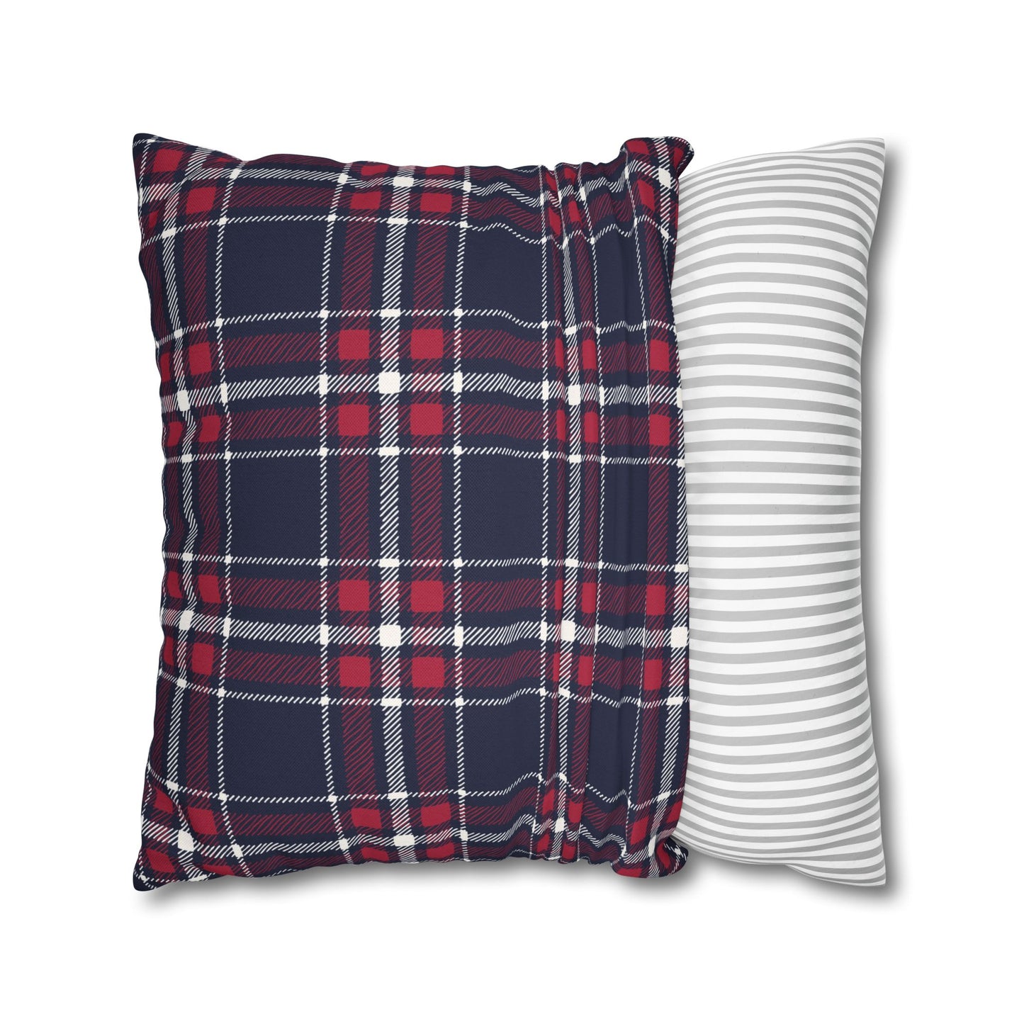 Blue & Red Plaid Christmas Pillowcase