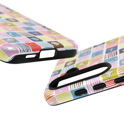 Colorful Seashells Sailboats and Starfish Summer Themed Phone Case