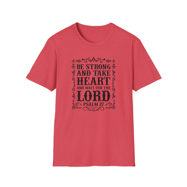 Psalm 27 Softstyle T-Shirt Christian Scripture Shirt