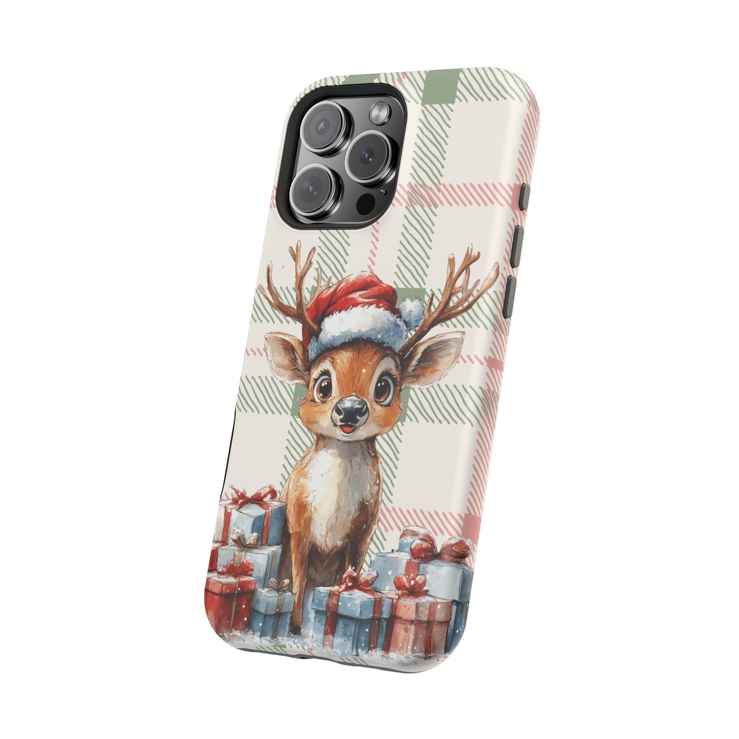 Festive Reindeer MagSafe Christmas iPhone Case
