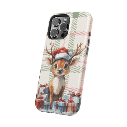 Festive Reindeer MagSafe Christmas iPhone Case