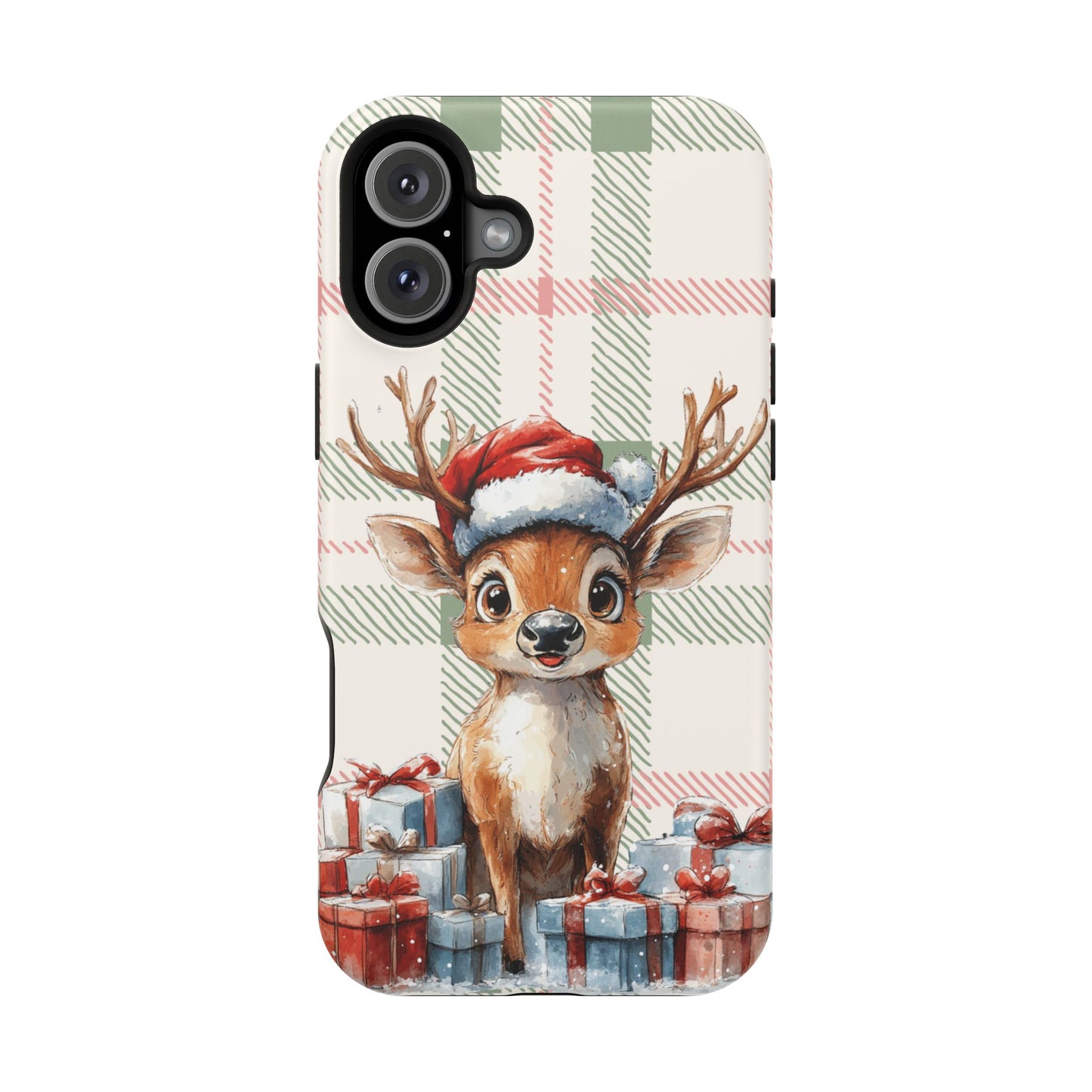 Festive Reindeer MagSafe Christmas iPhone Case