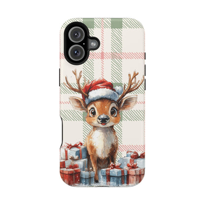 Festive Reindeer MagSafe Christmas iPhone Case