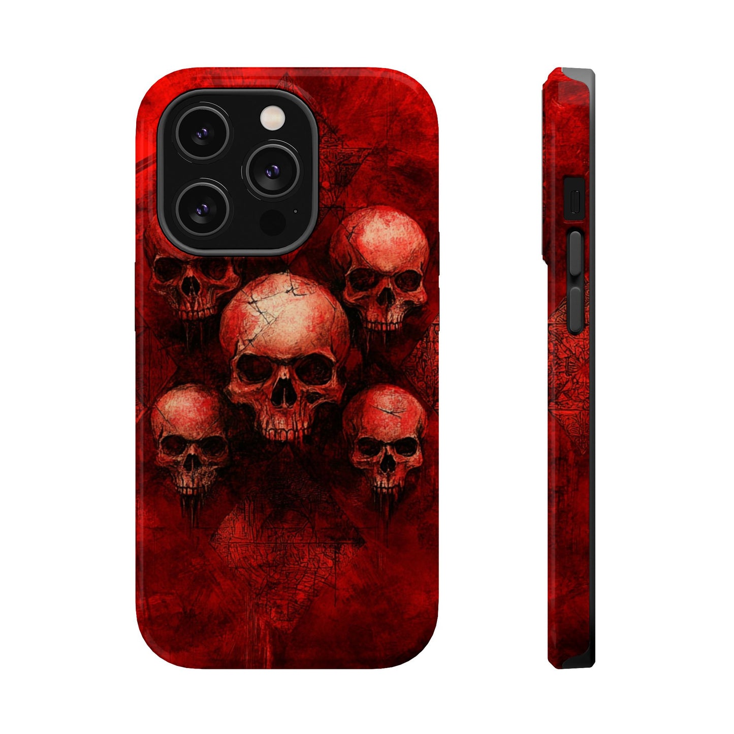 Red Skulls MagSafe iPhone Case