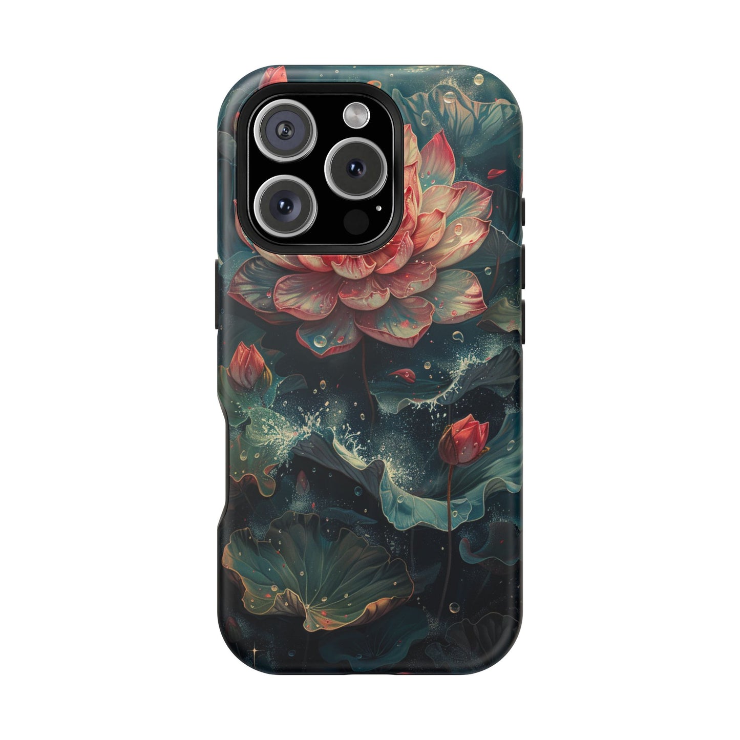 Elegant Lotus Blossom Artistic MagSafe iPhone Case