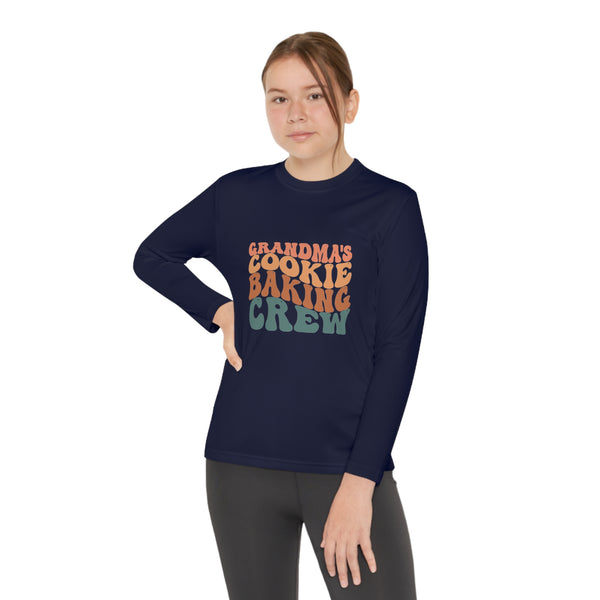 Kids Long Sleeve Grandma Cookie Baking Crew