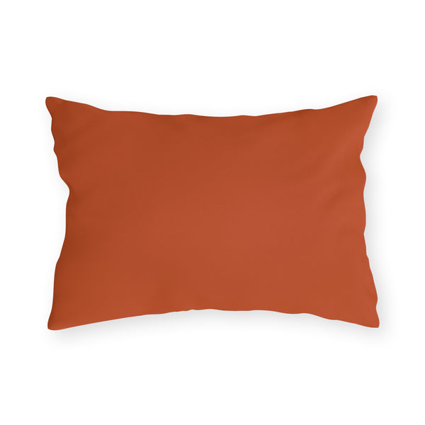 Cutest Pumpkin in the Patch Plaid Outdoor Pillow — Fall Gingham Decorative Pillow