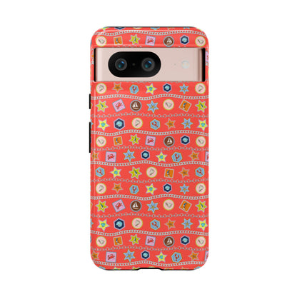 Colorful Summer Icon Patterned Phone Case - iPhone, Pixel, and Samsung Galaxy