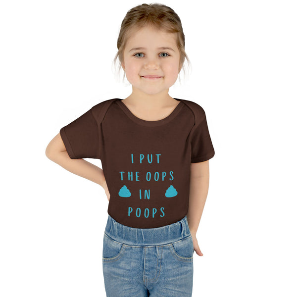 I Put the Oops in Poops Baby Bodysuit