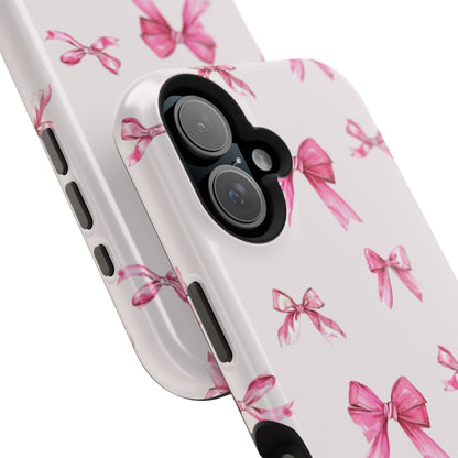 Coquette Pink Bow MagSafe iPhone Case