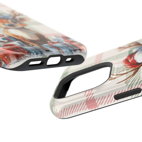 Festive Reindeer MagSafe Christmas iPhone Case