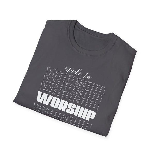 Made to Worship TShirt Unisex Softstyle T-Shirt Christian TShirt