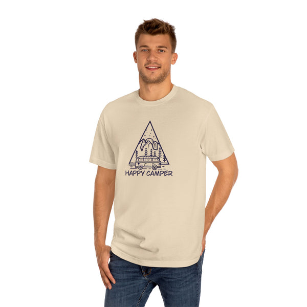 Mens Happy Camper TShirt Classic Mens Camping Tee