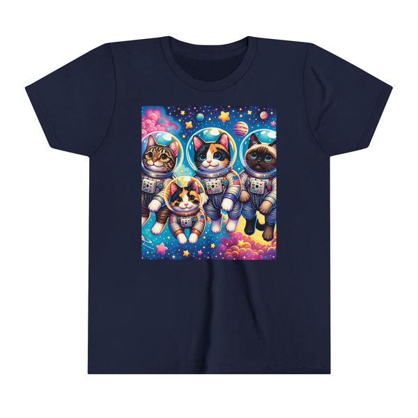 Kids Cats In Space TShirt Kids Graphic Tee