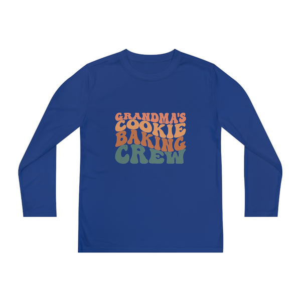 Kids Long Sleeve Grandma Cookie Baking Crew