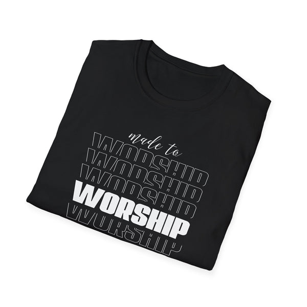 Made to Worship TShirt Unisex Softstyle T-Shirt Christian TShirt