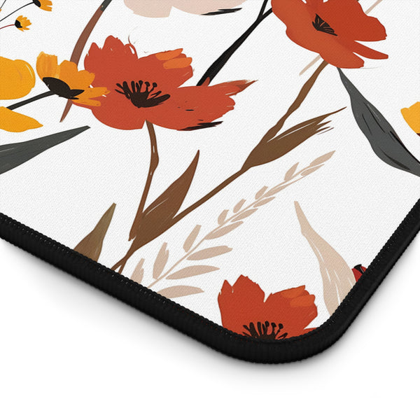 Autumn-Inspired Floral Desk Mat