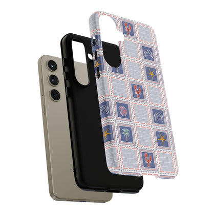 Lobsters Sailboats Seashells - Cell Phone Tough Case