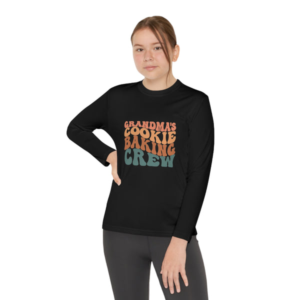 Kids Long Sleeve Grandma Cookie Baking Crew