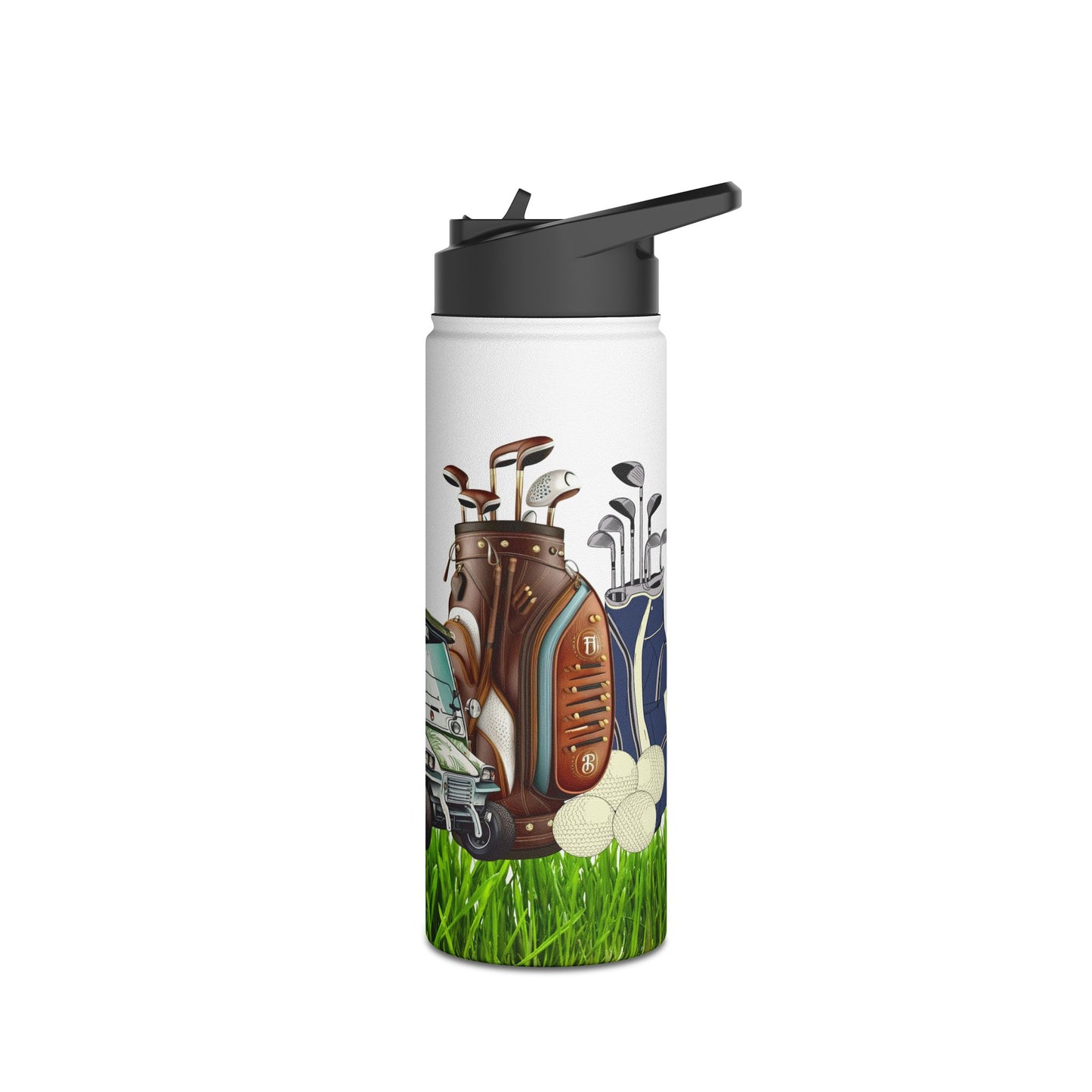 Eat Sleep Golf Repeat - Stainless Steel Water Bottle