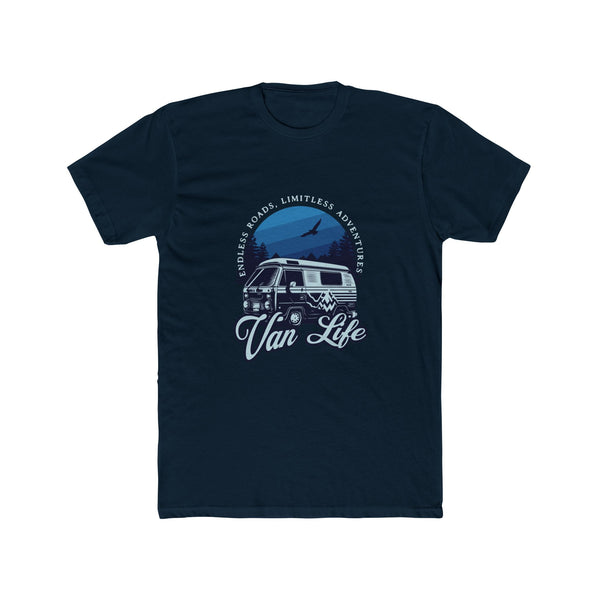 Mens Van Life Classic TShirt Limitless Adventures Tshirt Funny TShirt