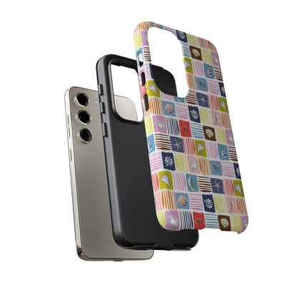 Colorful Seashells Sailboats and Starfish Summer Themed Phone Case