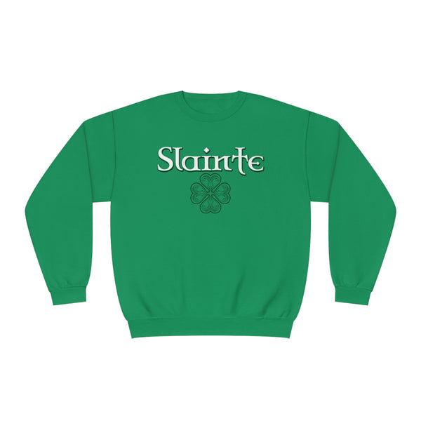 Slainte in Clovers Womens Unisex NuBlend® Crewneck Sweatshirt