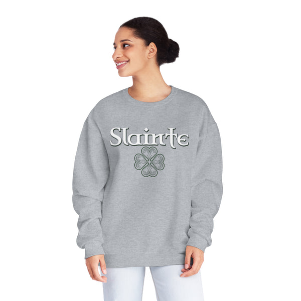 Slainte in Clovers Womens Unisex NuBlend® Crewneck Sweatshirt