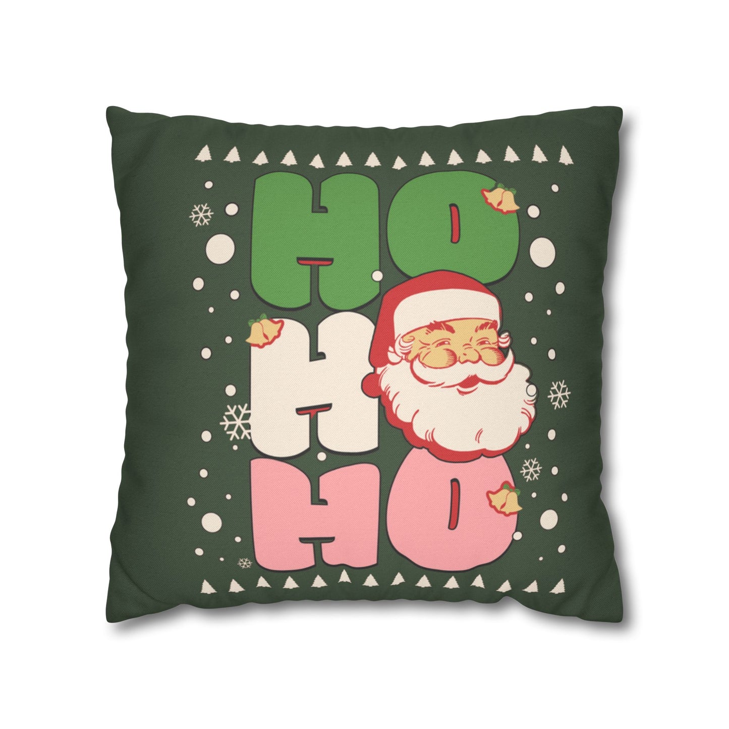 Green Santa Claus Pillow Cover