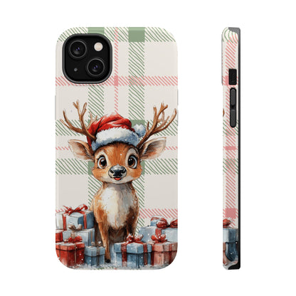 Festive Reindeer MagSafe Christmas iPhone Case