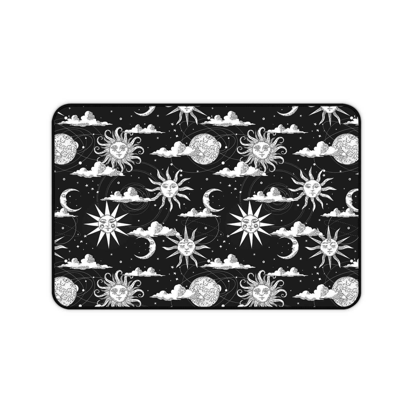 Celestial Sun and Moon Desk Mat