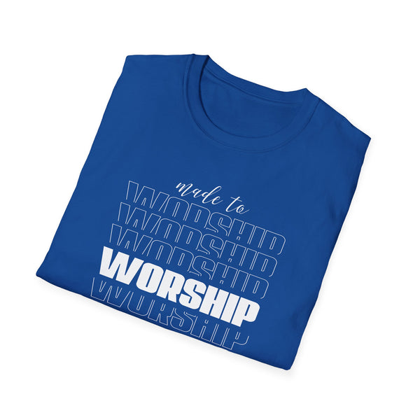Made to Worship TShirt Unisex Softstyle T-Shirt Christian TShirt