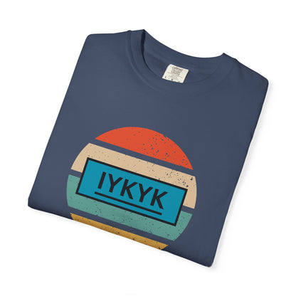 IYKYK Vintage Style Tee with Retro Rainbow