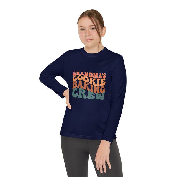 Kids Long Sleeve Grandma Cookie Baking Crew