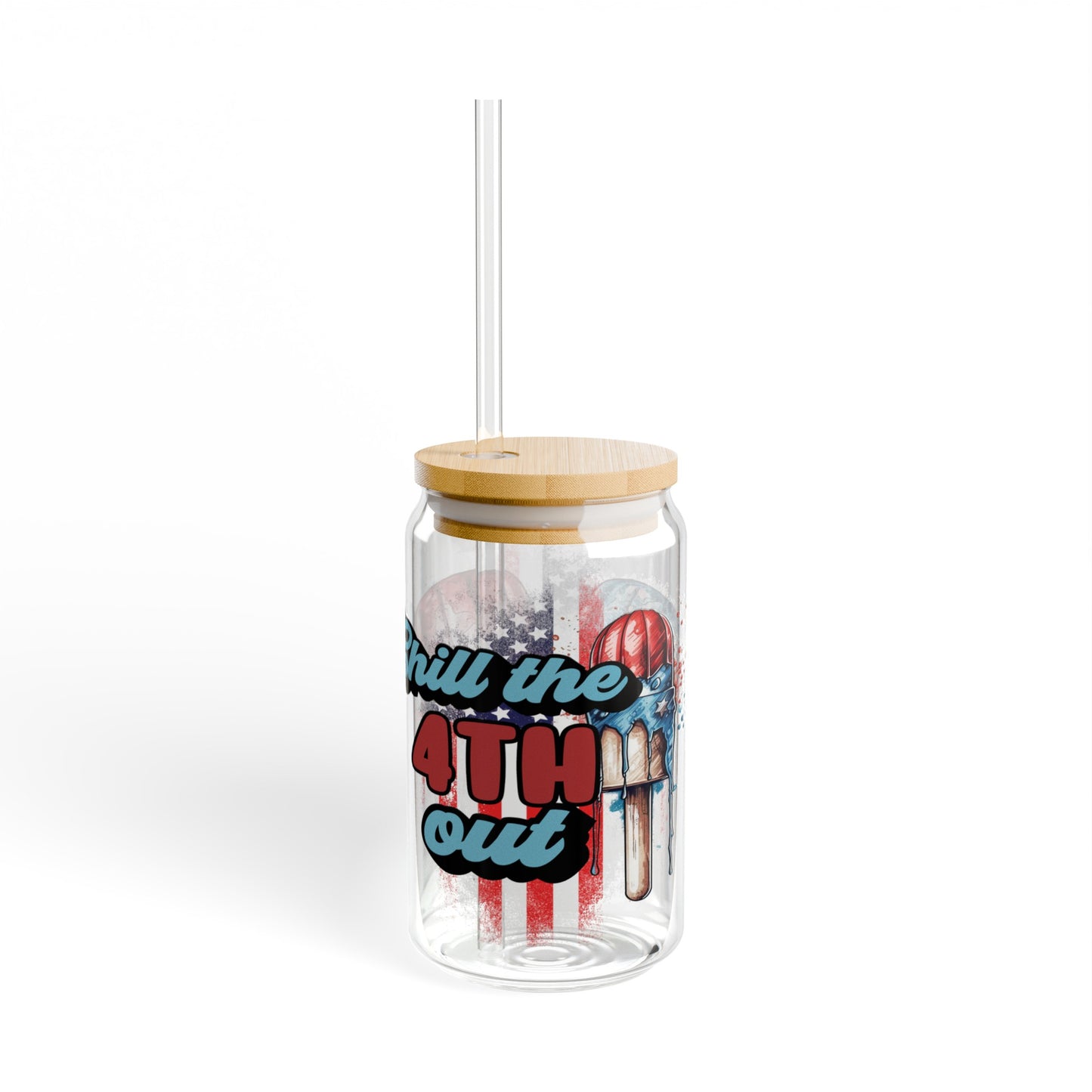 Chill the 4th Out 16oz Glass Can