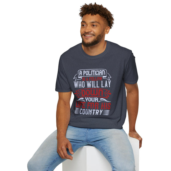 Funny Political Unisex Softstyle T-Shirt Funny TShirt Election 2024