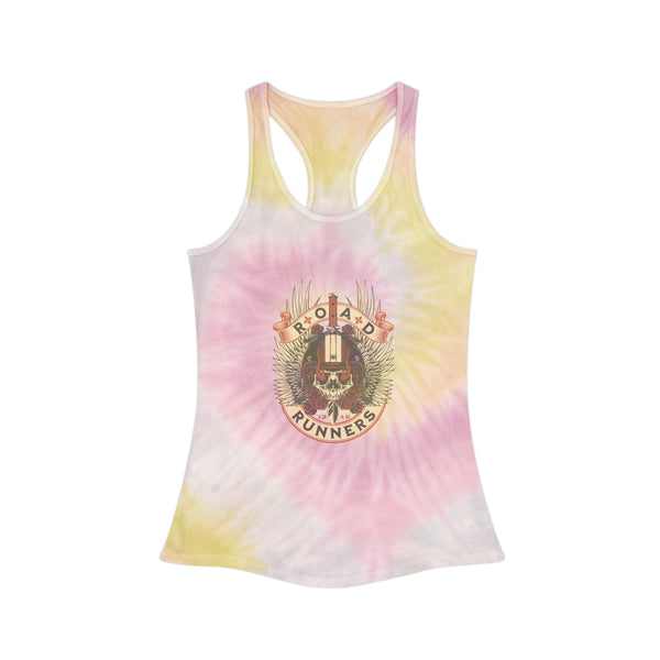 Women's Road Runners Motorcycle Club Tie Dyed Racerback Tank Top