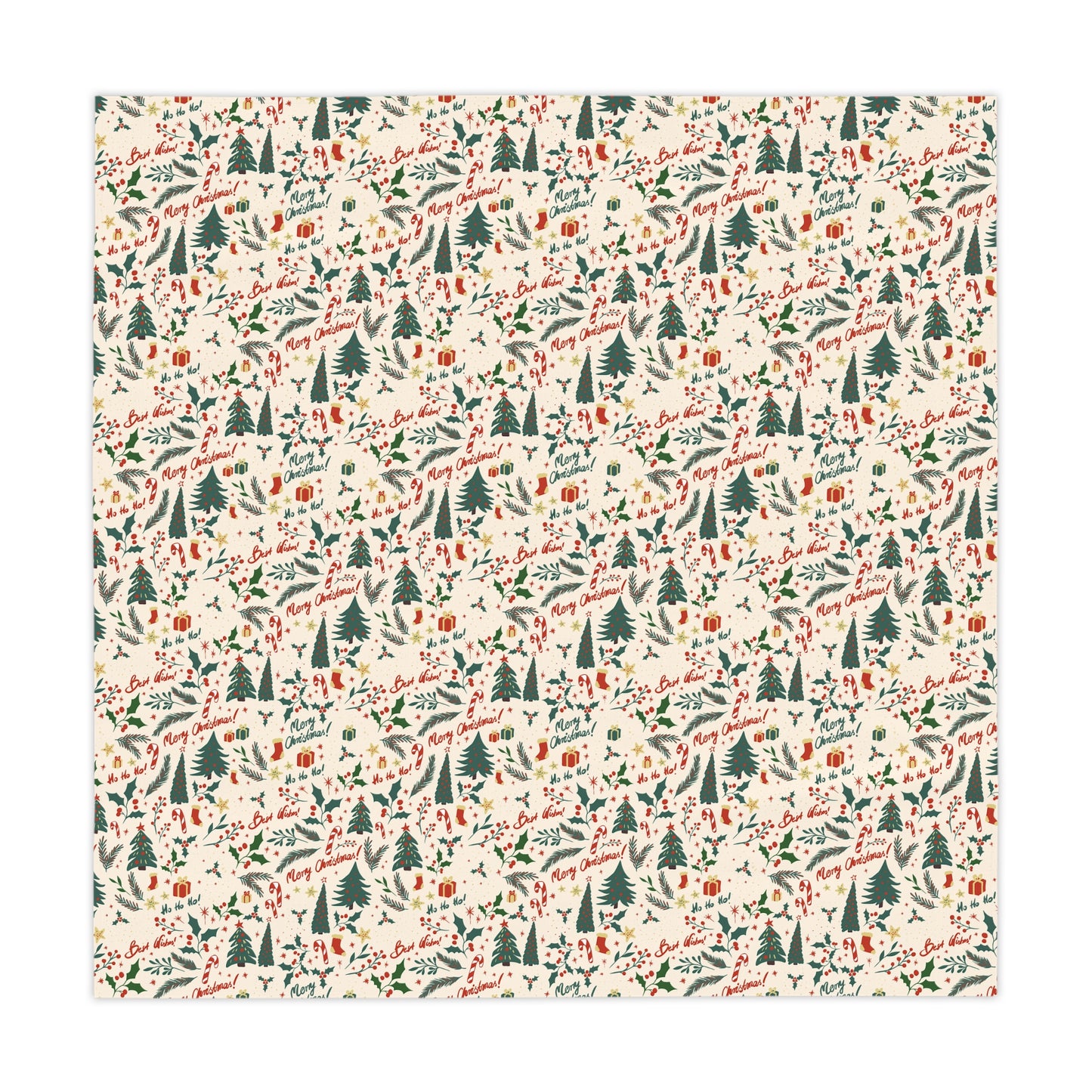 Merry Christmas Square Tablecloth